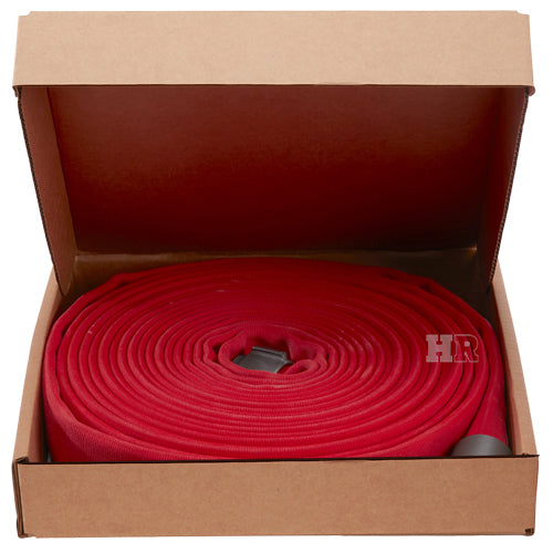 Red 2 1/2" x 15' Double Jacket Fire Hose (Alum NH Couplings)