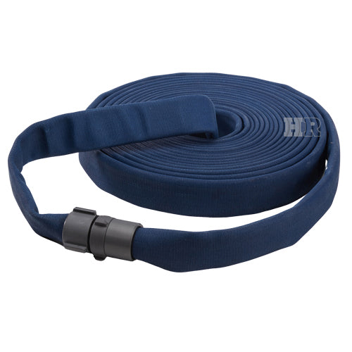 Blue 3" x 50' Double Jacket Fire Hose (Alum 2 1/2" NH Couplings)