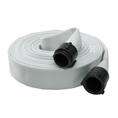 White 2" x 50' Single Jacket Mill Hose (Alum NPSH Couplings)