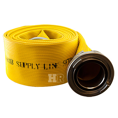 Yellow 4" x 25' Pro-Flow Rubber Hose (Storz Couplings)