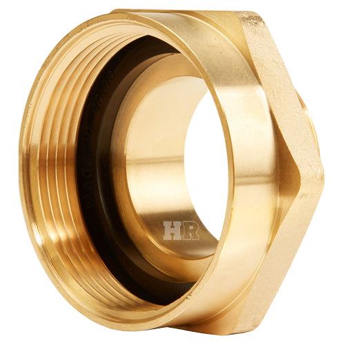 Brass 2 1/2" Female NYFD to 1 1/2" Male NPT (Hex)