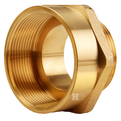 Brass 3" Female NPT to 2 1/2" Male NH (Hex)