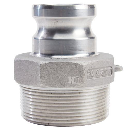 Aluminum 2" Male Camlock x 3" Male NPT