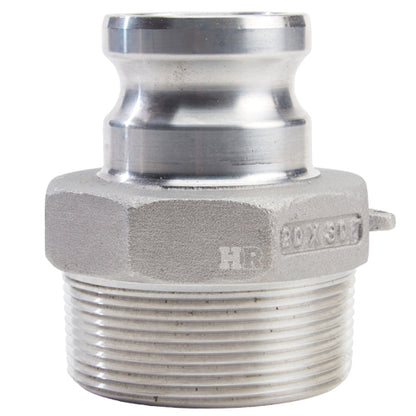 Aluminum 2" Male Camlock x 3" Male NPT