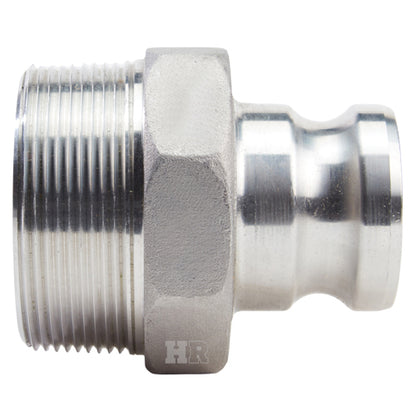 Aluminum 2" Male Camlock x 3" Male NPT
