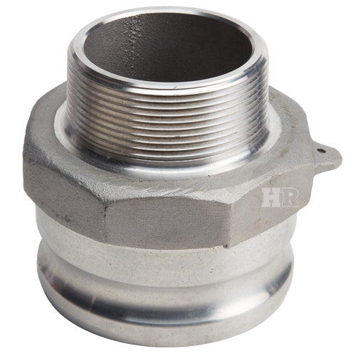 Aluminum 4" Male Camlock x 3" Male NPT