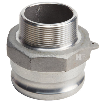 Aluminum 4" Male Camlock x 3" Male NPT