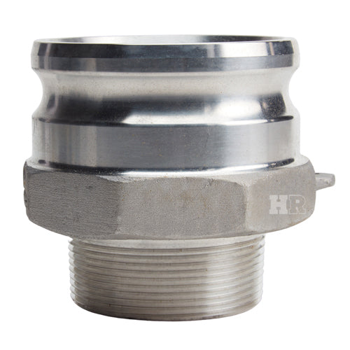 Aluminum 4" Male Camlock x 3" Male NPT