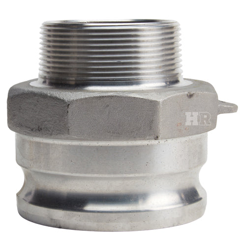 Aluminum 4" Male Camlock x 3" Male NPT