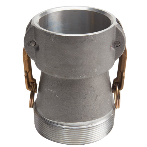 Aluminum 3" Female Camlock x 4" Male NPT (USA)