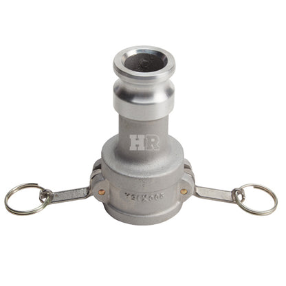 Aluminum 2" Female Camlock x 1 1/2" Male Camlock