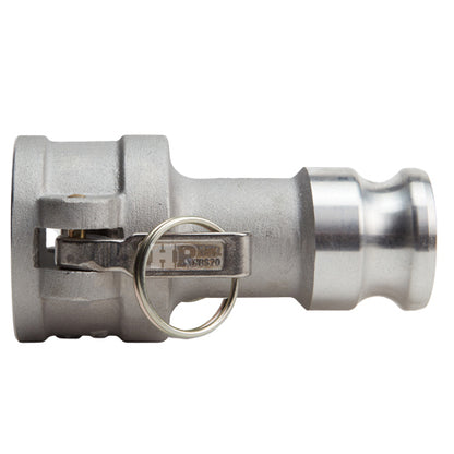 Aluminum 2" Female Camlock x 1 1/2" Male Camlock