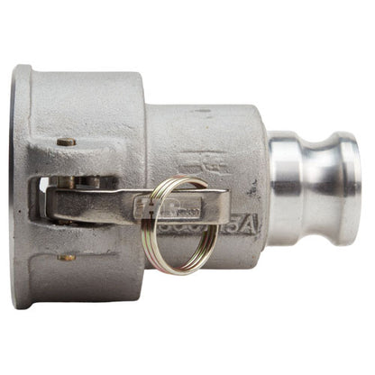 Aluminum 3" Female Camlock x 1 1/2" Male Camlock (USA)