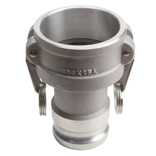 Aluminum 3" Female Camlock x 2 1/2" Male Camlock (USA)