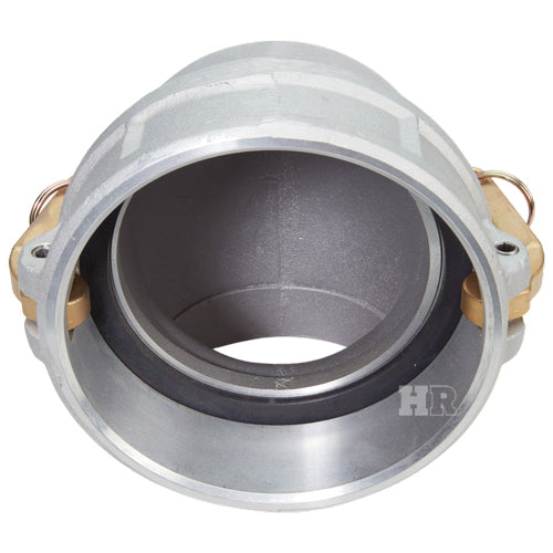 Aluminum 6" Female Camlock x 6" Male Camlock 90 Degree Elbow (USA)