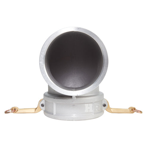 Aluminum 6" Female Camlock x 6" Male Camlock 90 Degree Elbow (USA)