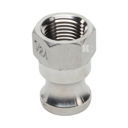 Stainless Steel 1/2" Male Camlock x 1/2" Female NPT