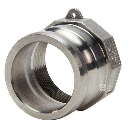 Stainless Steel 2 1/2" Male Camlock x 2 1/2" Female NPT
