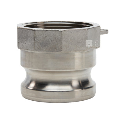 Stainless Steel 2 1/2" Male Camlock x 2 1/2" Female NPT