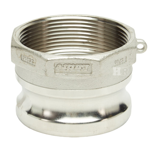 Stainless Steel 3" Male Camlock x 3" Female NPT