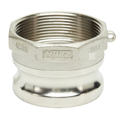 Stainless Steel 3" Male Camlock x 3" Female NPT