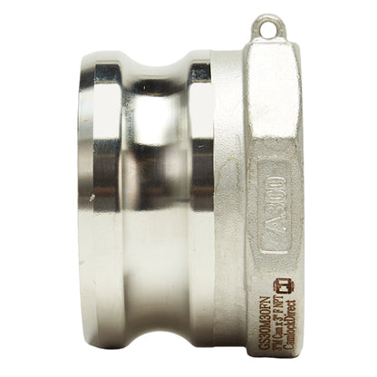 Stainless Steel 3" Male Camlock x 3" Female NPT