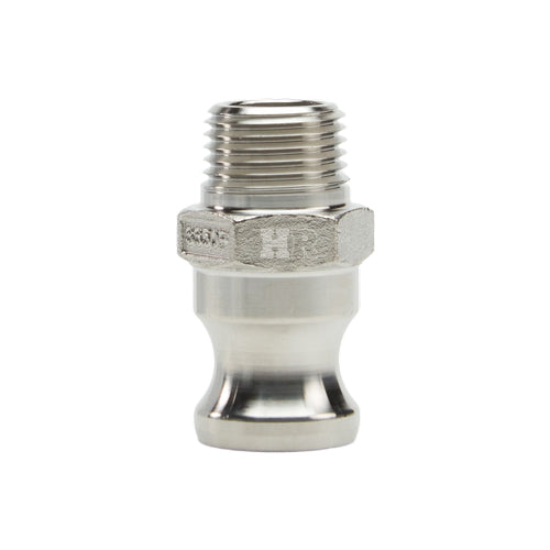 Stainless Steel 1/2" Camlock Male x 1/2" NPT Male (USA)