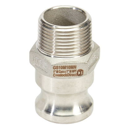 Stainless Steel 1" Camlock Male x 1" NPT Male