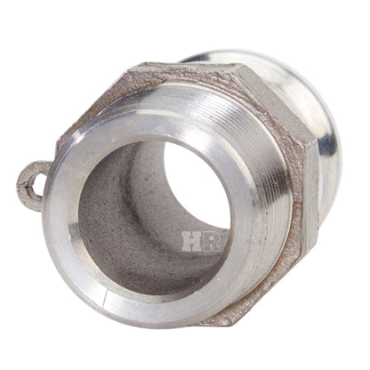 Stainless Steel 1 1/4" Camlock Male x 1 1/4" NPT Male (USA)