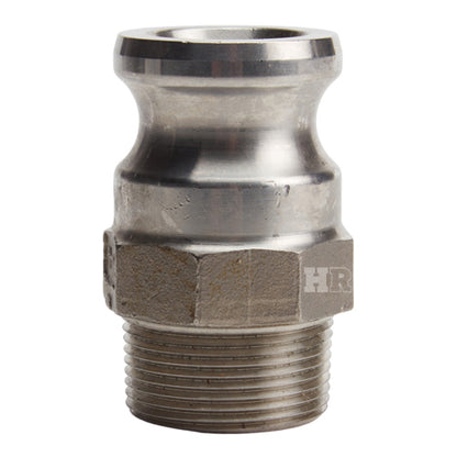 Stainless Steel 1 1/4" Camlock Male x 1 1/4" NPT Male (USA)