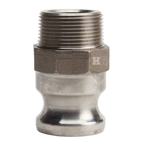 Stainless Steel 1 1/4" Camlock Male x 1 1/4" NPT Male (USA)