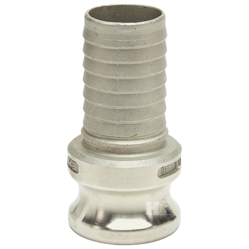 Stainless Steel 1 1/2" Male Camlock to Hose Shank