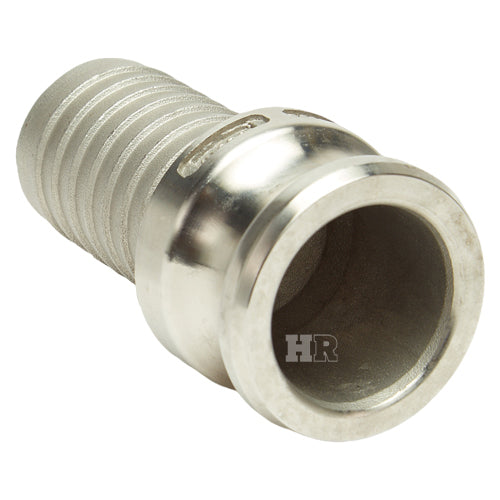 Stainless Steel 1 1/2" Male Camlock to Hose Shank