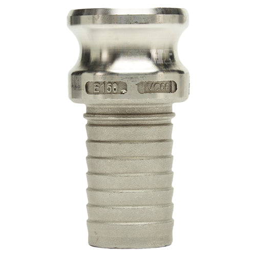 Stainless Steel 1 1/2" Male Camlock to Hose Shank