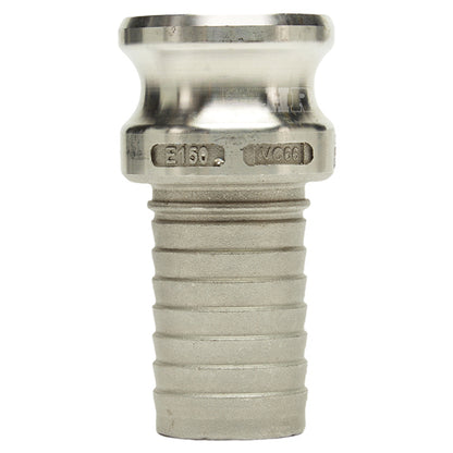 Stainless Steel 1 1/2" Male Camlock to Hose Shank
