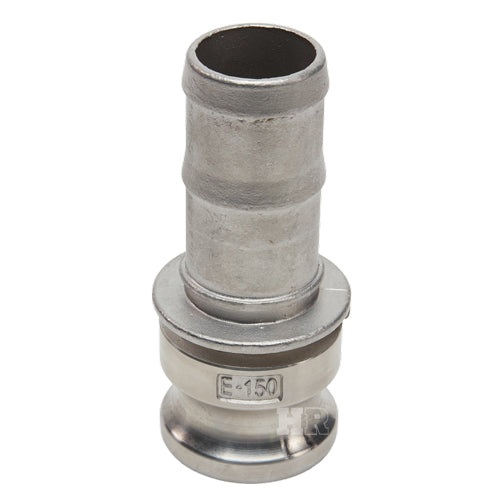 Stainless Steel 1 1/2" Male Camlock to Hose Shank (USA)