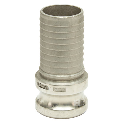 Stainless Steel 2" Male Camlock to Hose Shank