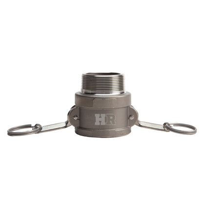 Stainless Steel 2" Female Camlock x 1 1/2" Male NPT (USA)