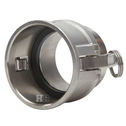 Stainless Steel 3" Female Camlock x 2" Male NPT (USA)