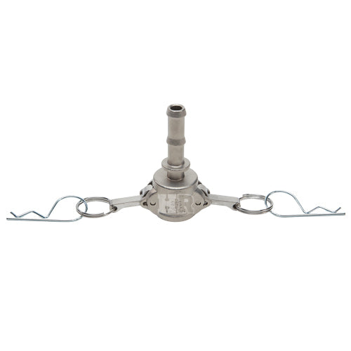 Stainless Steel 1/2" Female Camlock to Hose Shank (USA)