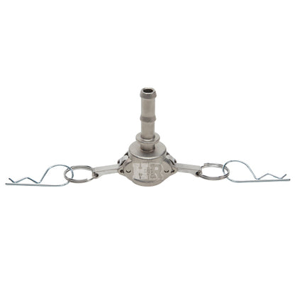 Stainless Steel 1/2" Female Camlock to Hose Shank (USA)