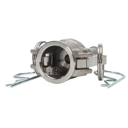 Stainless Steel 1/2" Female Camlock to Hose Shank (USA)