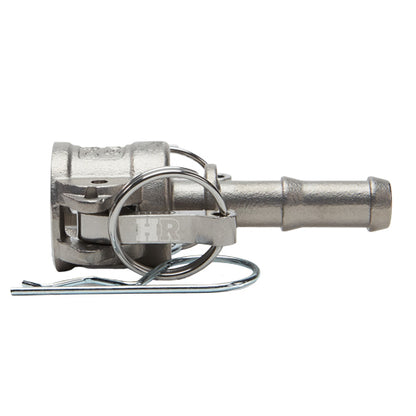 Stainless Steel 1/2" Female Camlock to Hose Shank (USA)