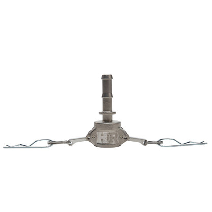 Stainless Steel 1/2" Female Camlock to Hose Shank (USA)