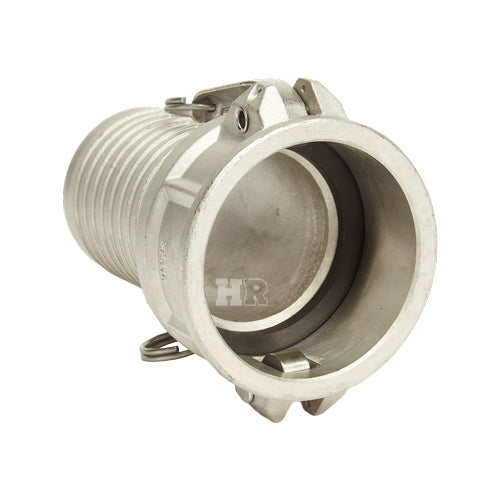 Stainless Steel 3" Female Camlock to Hose Shank