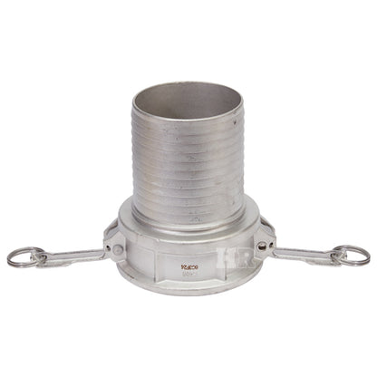 Stainless Steel 4" Female Camlock to Hose Shank