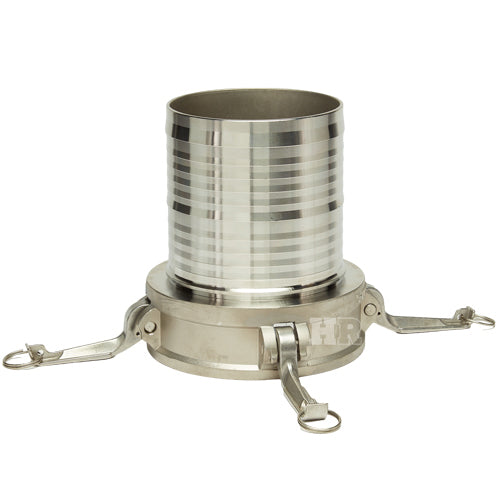 Stainless Steel 6" Female Camlock to Hose Shank