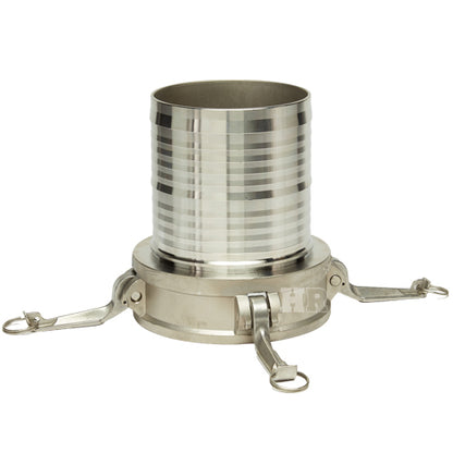 Stainless Steel 6" Female Camlock to Hose Shank