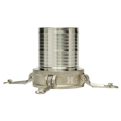 Stainless Steel 6" Female Camlock to Hose Shank