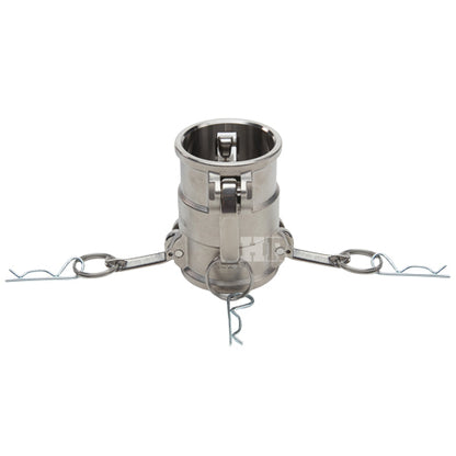 Stainless Steel 4" Female Camlock x 4" Female Camlock (USA)